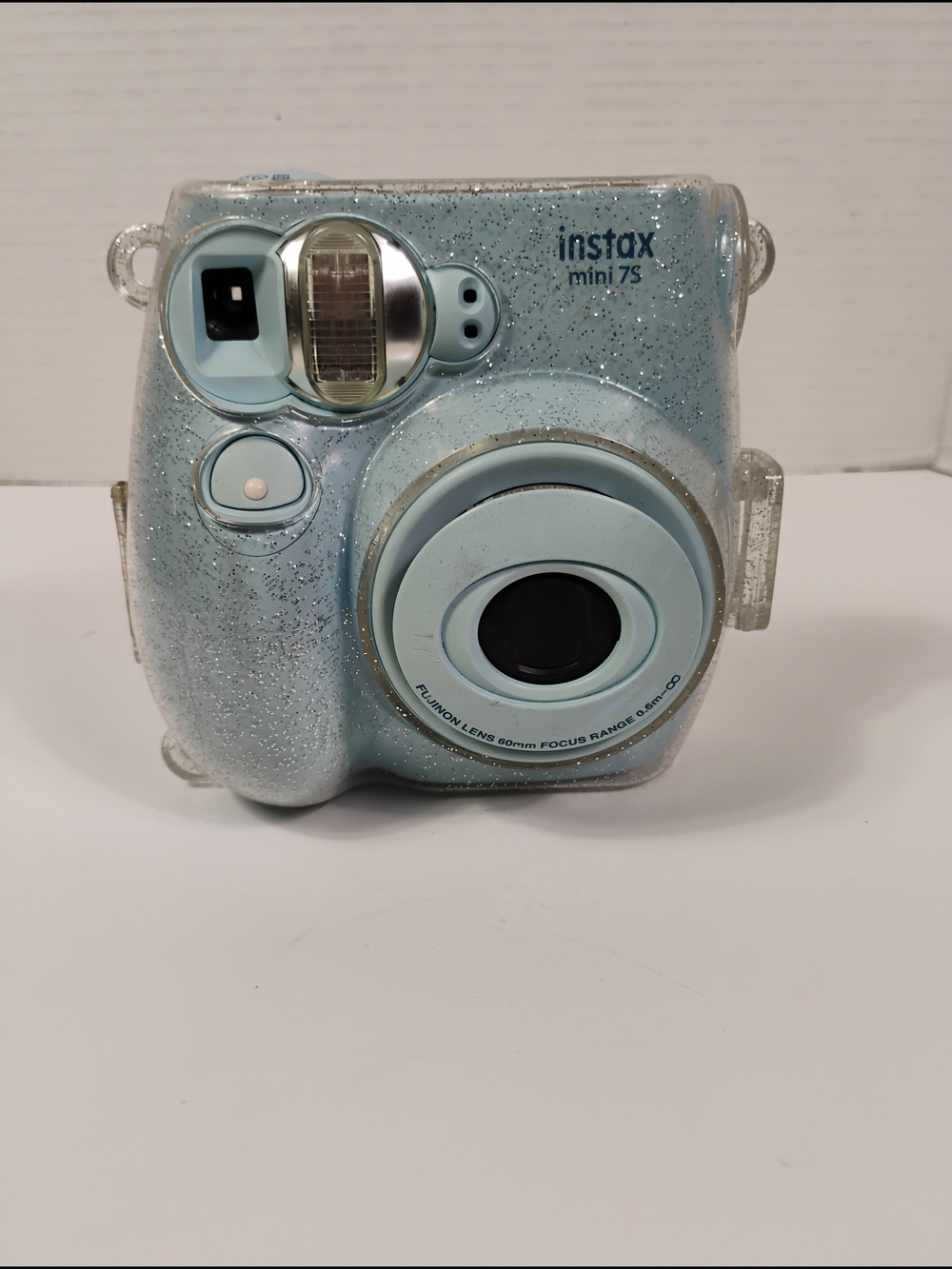 Fujifilm Instax Mini 7S Instant Camera - Light Blue Glitter